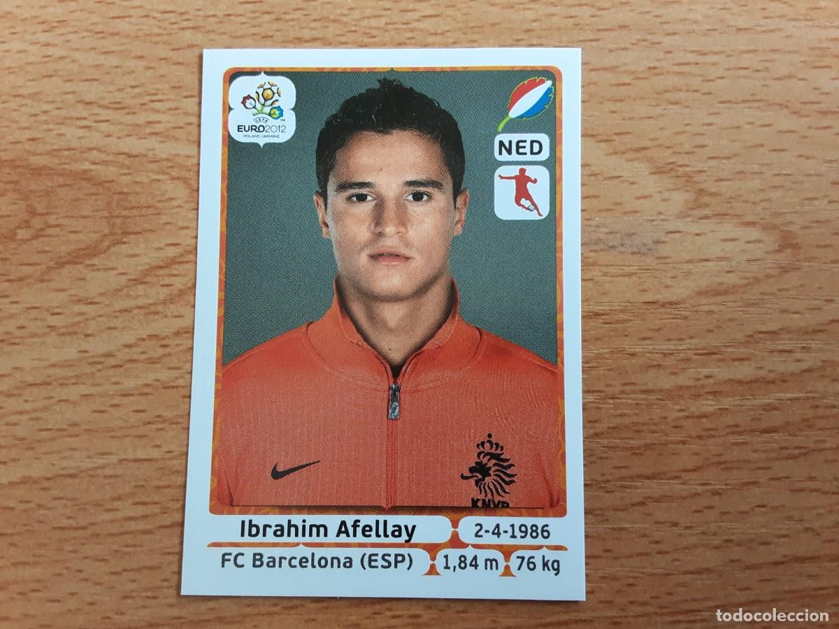 Football Stickers: CROMO FUTBOL EURO 2012 PANINI 184.AFELLAY-HOLANDA-NUNCA PEGADO