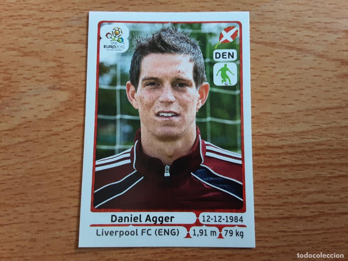Football Stickers: CROMO FUTBOL EURO 2012 PANINI 202.AGGER-DINAMARCA-NUNCA PEGADO