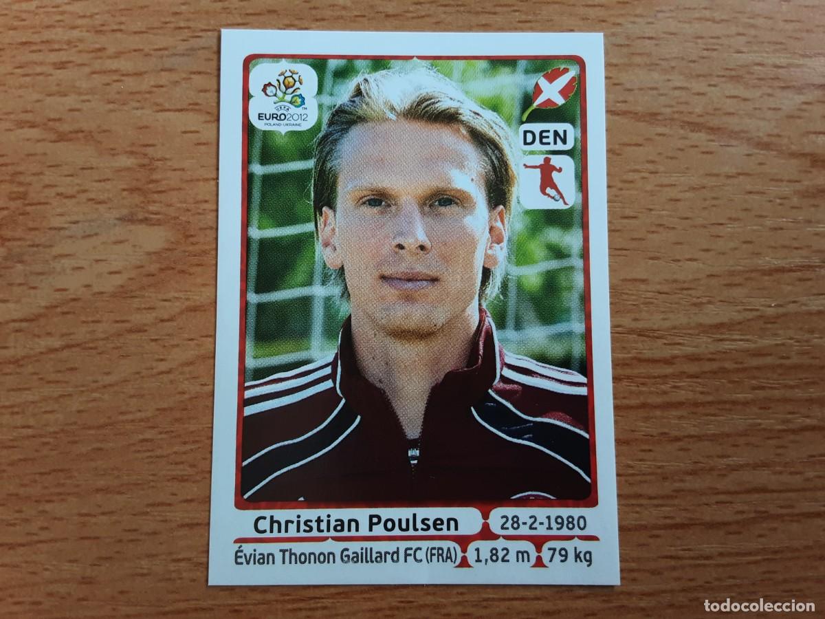 Football Stickers: CROMO FUTBOL EURO 2012 PANINI 210.POULSEN-DINAMARCA-NUNCA PEGADO