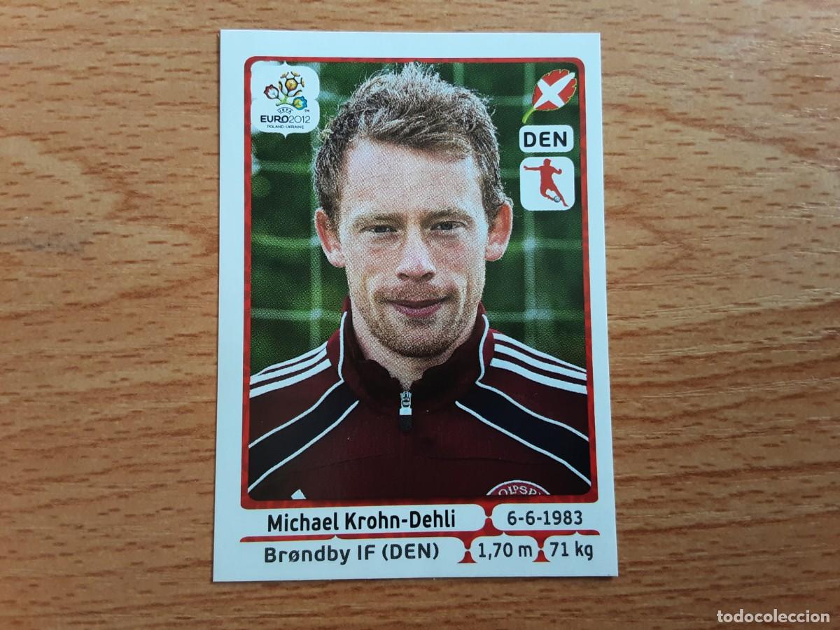 Football Stickers: CROMO FUTBOL EURO 2012 PANINI 214.KROHN-DEHLI/DINAMARCA-NUNCA PEGADO
