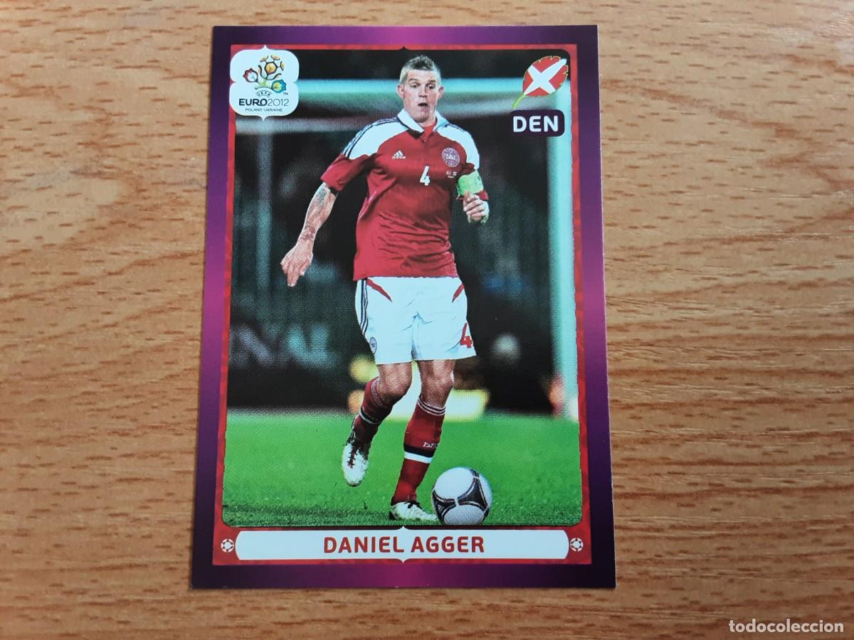 Football Stickers: CROMO FUTBOL EURO 2012 PANINI 220.AGGER-DINAMARCA-NUNCA PEGADO
