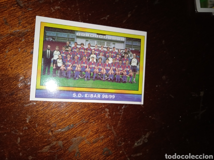 Cromos de f&uacute;tbol: MUNDICROMO 98 99 - 405 SD EIBAR - ERROR LETRAS MORADAS - Foto 2