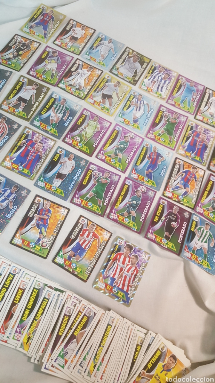Lote Cromos Cartas ADRENALYN2016-2017 de Panini. 106 Normales y 37 Especiales