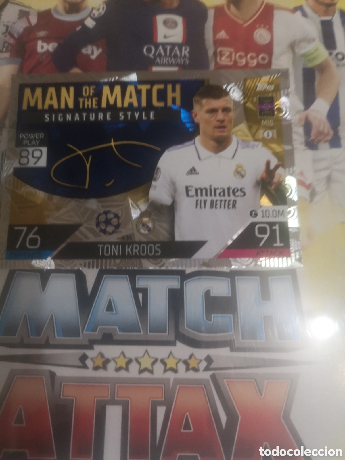 Cromos de f&uacute;tbol: KROOS - MAN OF THE MATCH SIGNATURE STYLE - TOPP MATCH ATTAX - 2022 - 23 REAL MADRID