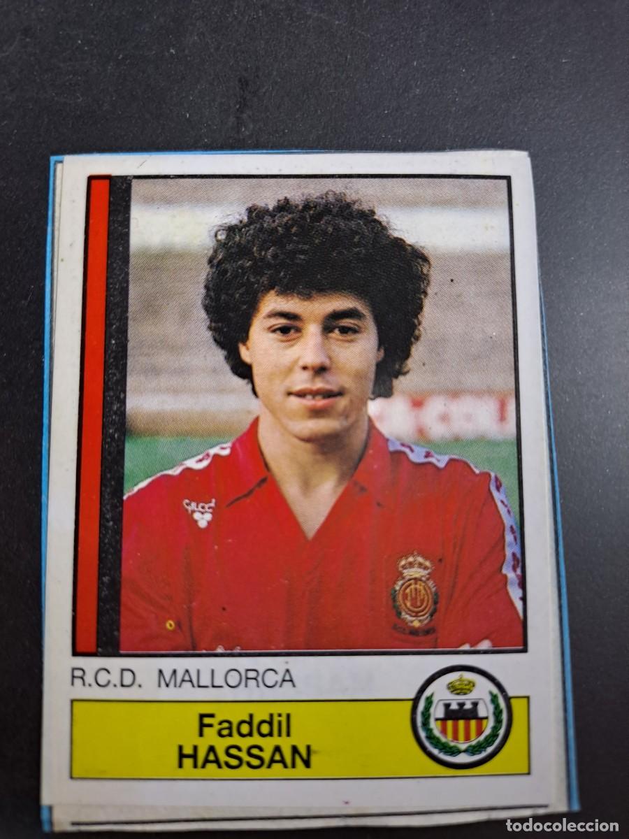 Fu&szlig;ball-Sticker: CROMO SANCHEZ 158 MURCIA FUTBOL 87 HASSAN 147 MALLORCA 86 1986 1987 PANINI RECORTADO RECUPERADO
