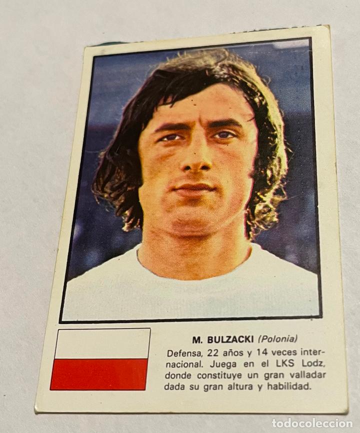 Football Stickers: DISGRA MUNICH 1974 CROMO FUTBOL WORLD ASES MUNDIAL 74 M. BULZACKI Polonia Despegado