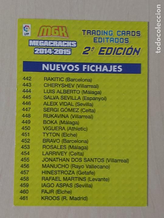 Cartes &agrave; collectionner de Football: CROMO INDICE 2&ordf; EDICION - MEGACRACKS 2014 15 - NUEVO FICHAJES
