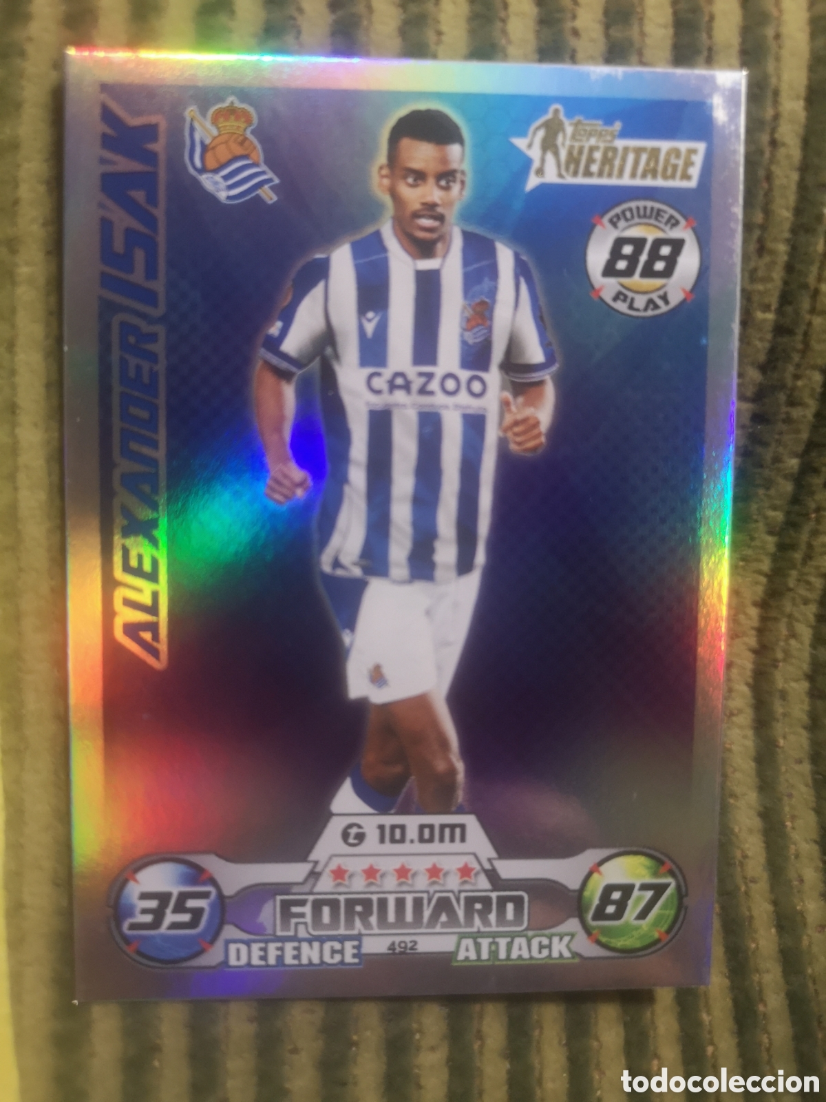 Cromos de f&uacute;tbol: TOPPS HERITAGE CHAMPIONS LEAGUE MATCH ATTAX 2022 - 2023 ISAK - REAL SOCIEDAD