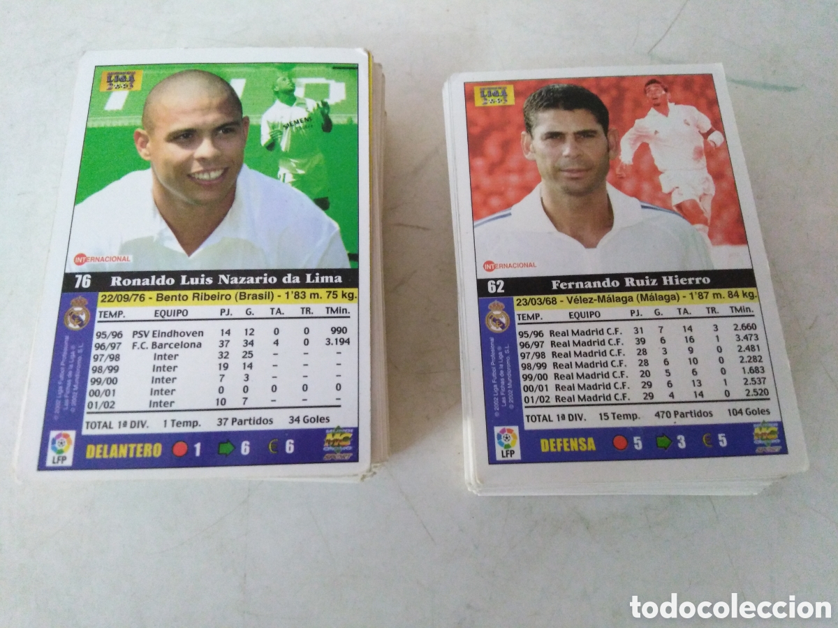 Cromos de F&uacute;tbol: Lote de 134 cromos de f&uacute;tbol LAS FICHAS DE LA LIGA 2003 ( MUNDICROMO SPORT )