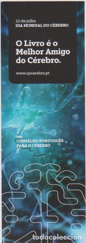 Cromos de f&uacute;tbol: 1 marcapaginas DIA MUNDIAL CEREBRO bookmark point book marcador marca pagina punto de libro