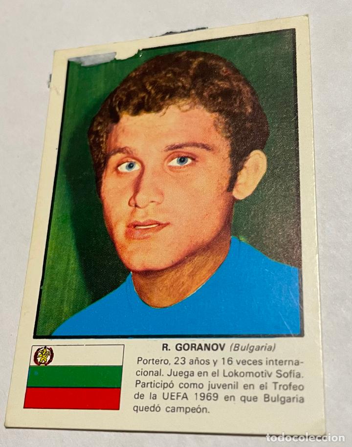 Football Stickers: DISGRA MUNICH 1974 CROMO FUTBOL WORLD ASES MUNDIAL 74 R.GORANOV Bulgaria Despegado