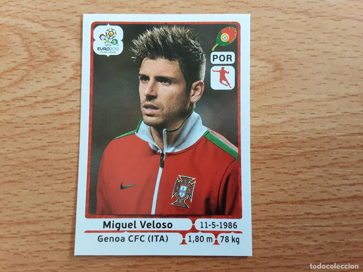 Football Stickers: CROMO FUTBOL EURO 2012 PANINI 270.VELOSO-PORTUGAL-NUNCA PEGADO