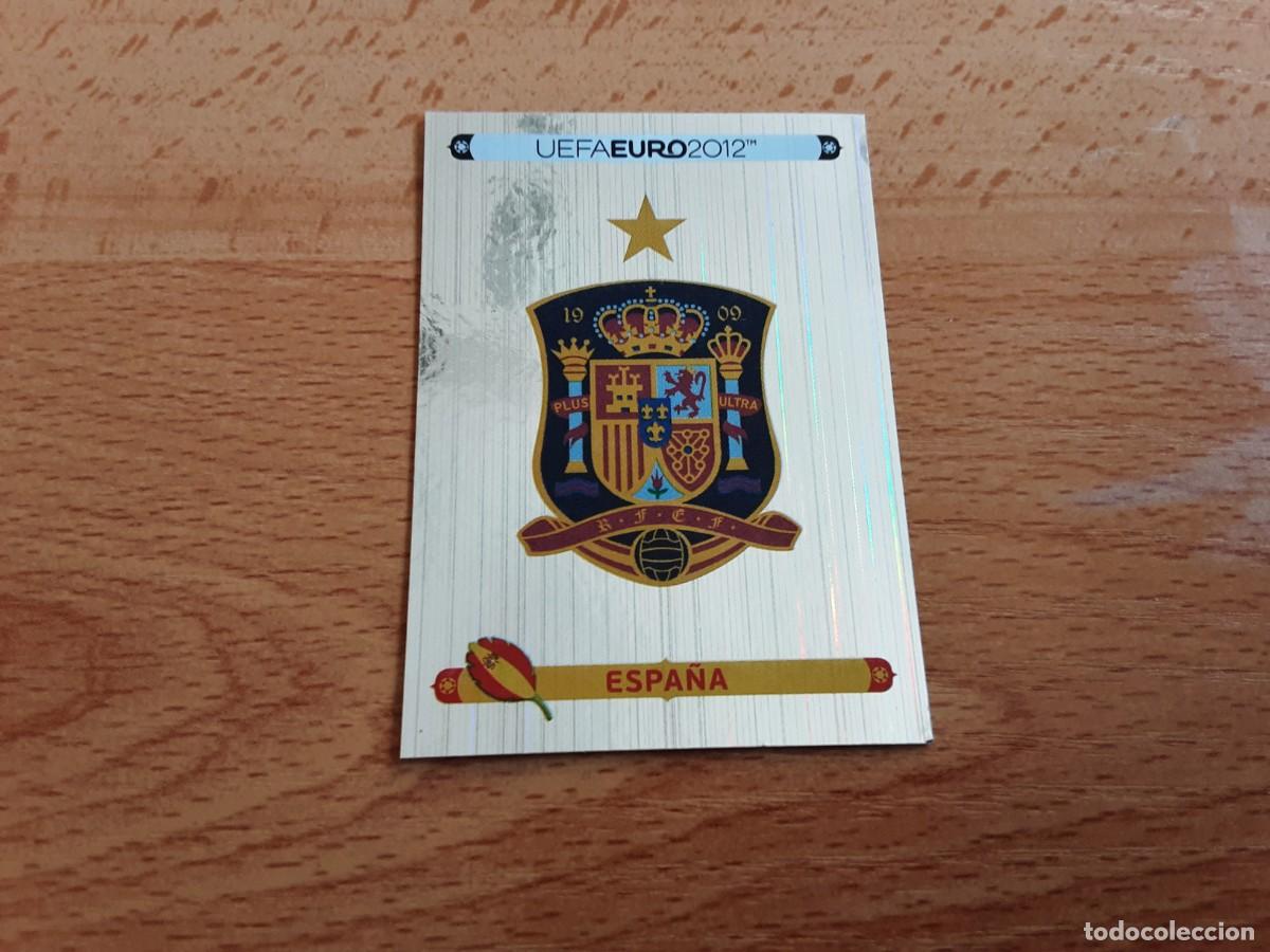 Cromos de F&uacute;tbol: CROMO FUTBOL EURO 2012 PANINI 282.ESCUDO-ESPA&Ntilde;A-NUNCA PEGADO