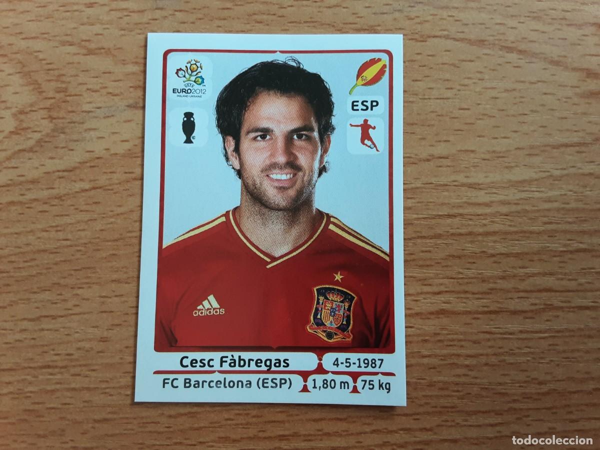 Cromos de F&uacute;tbol: CROMO FUTBOL EURO 2012 PANINI 298.CESC FABREGAS-ESPA&Ntilde;A-NUNCA PEGADO