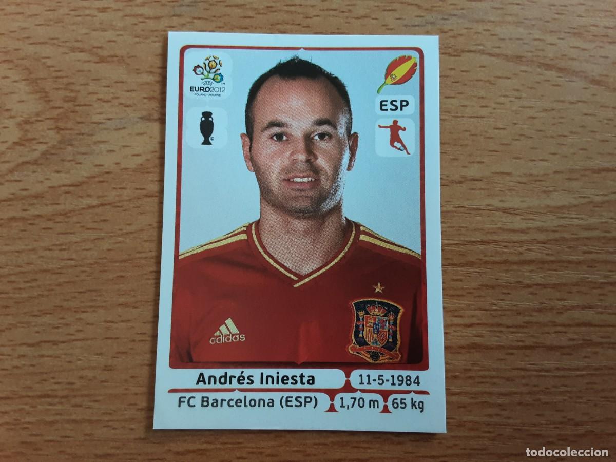 Cromos de F&uacute;tbol: CROMO FUTBOL EURO 2012 PANINI 299.INIESTA-ESPA&Ntilde;A-NUNCA PEGADO