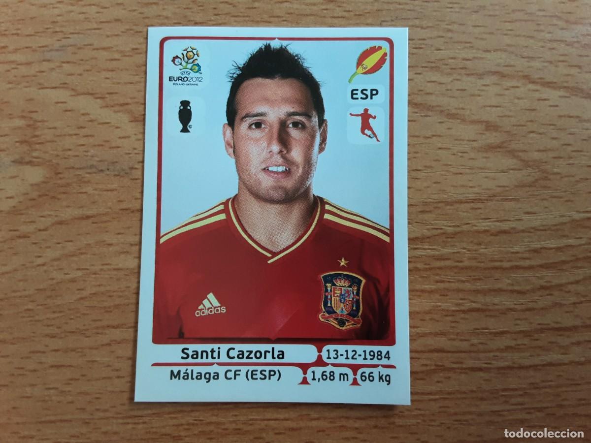 Football Stickers: CROMO FUTBOL EURO 2012 PANINI 300.CAZORLA-ESPA&Ntilde;A-NUNCA PEGADO