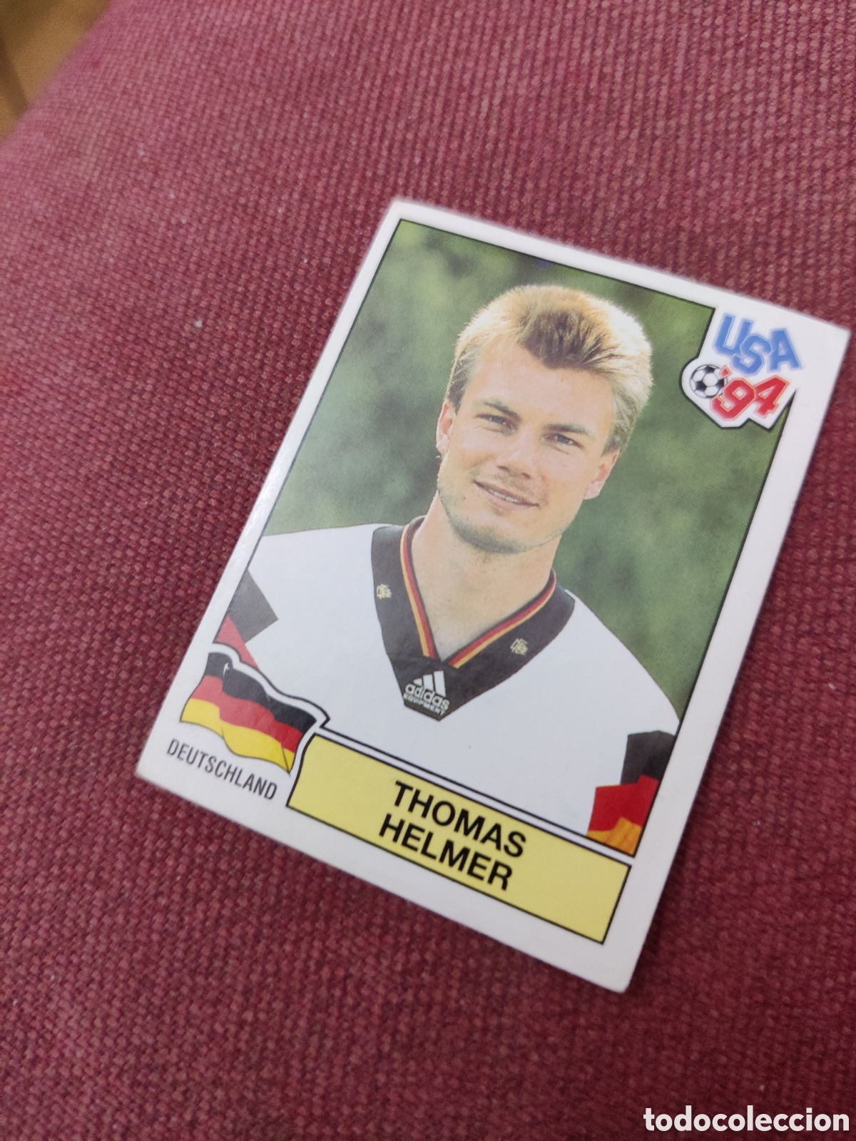 Fu&szlig;ball-Sticker: Helmer 169 Alemania estados unidos usa 1994 94 sin pegar