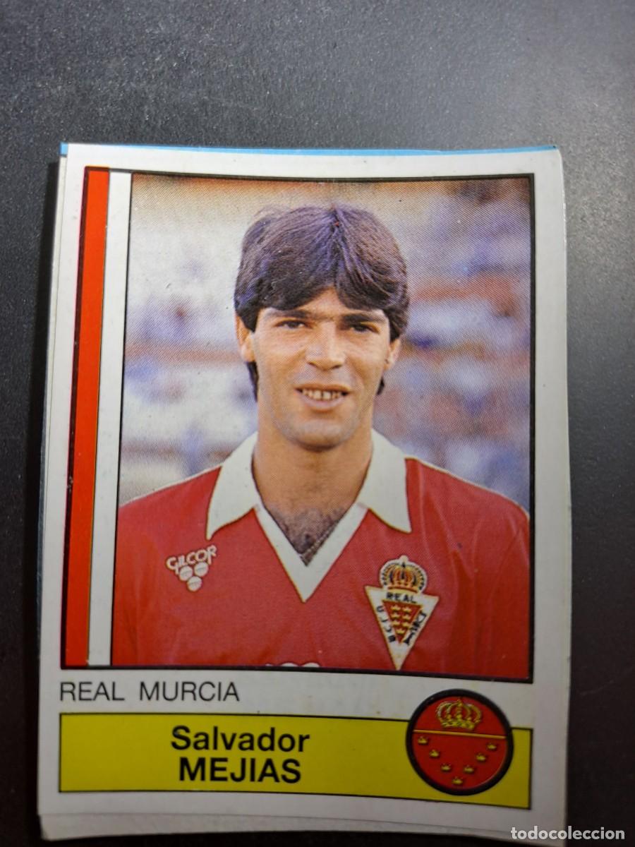 Fu&szlig;ball-Sticker: CROMO MEJIAS 168 MURCIA FUTBOL 87 86 LIGA 1986 1987 PANINI RECORTADO RECUPERADO