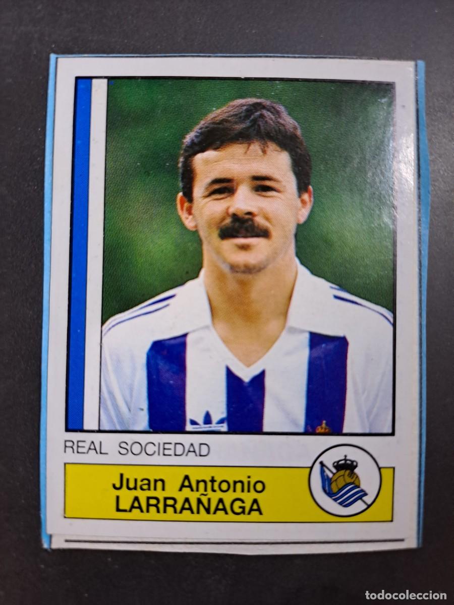 Cromos de Futebol: CROMO LARRA&Ntilde;AGA 274 REAL SOCIEDAD FUTBOL 87 MOISES 262 SEVILLA 1986 1987 PANINI RECORTADO RECUPERADO