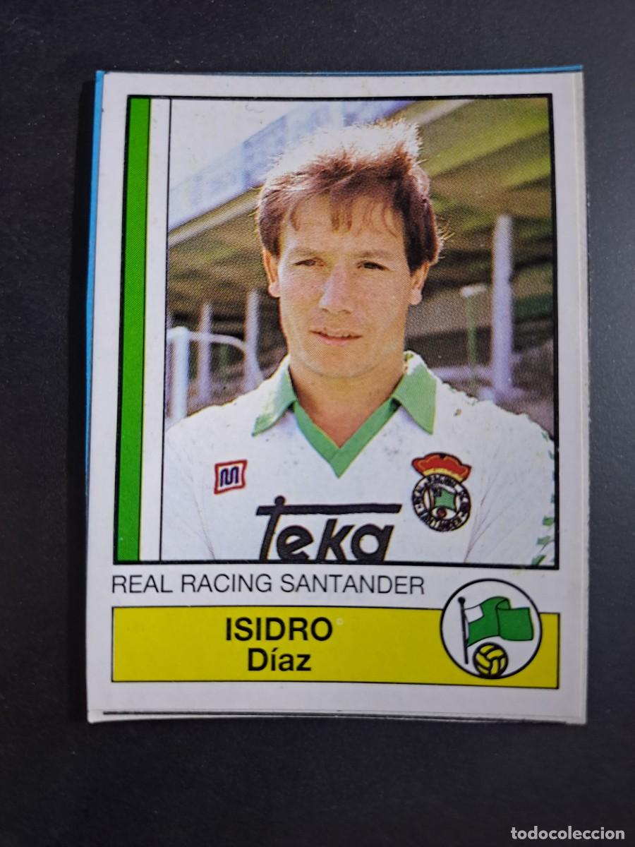 Figurine di Calcio: CROMO ISIDRO 244 RACING SANTANDER FUTBOL 87 86 1986 1987 PANINI RECORTADO RECUPERADO
