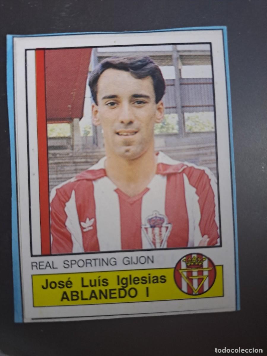 Fu&szlig;ball-Sticker: CROMO LOREN 281 REAL SOCIEDAD FUTBOL 87 ABLANEDO 293 SPORTING GIJON 1986 1987 PANINI RECUPERADO
