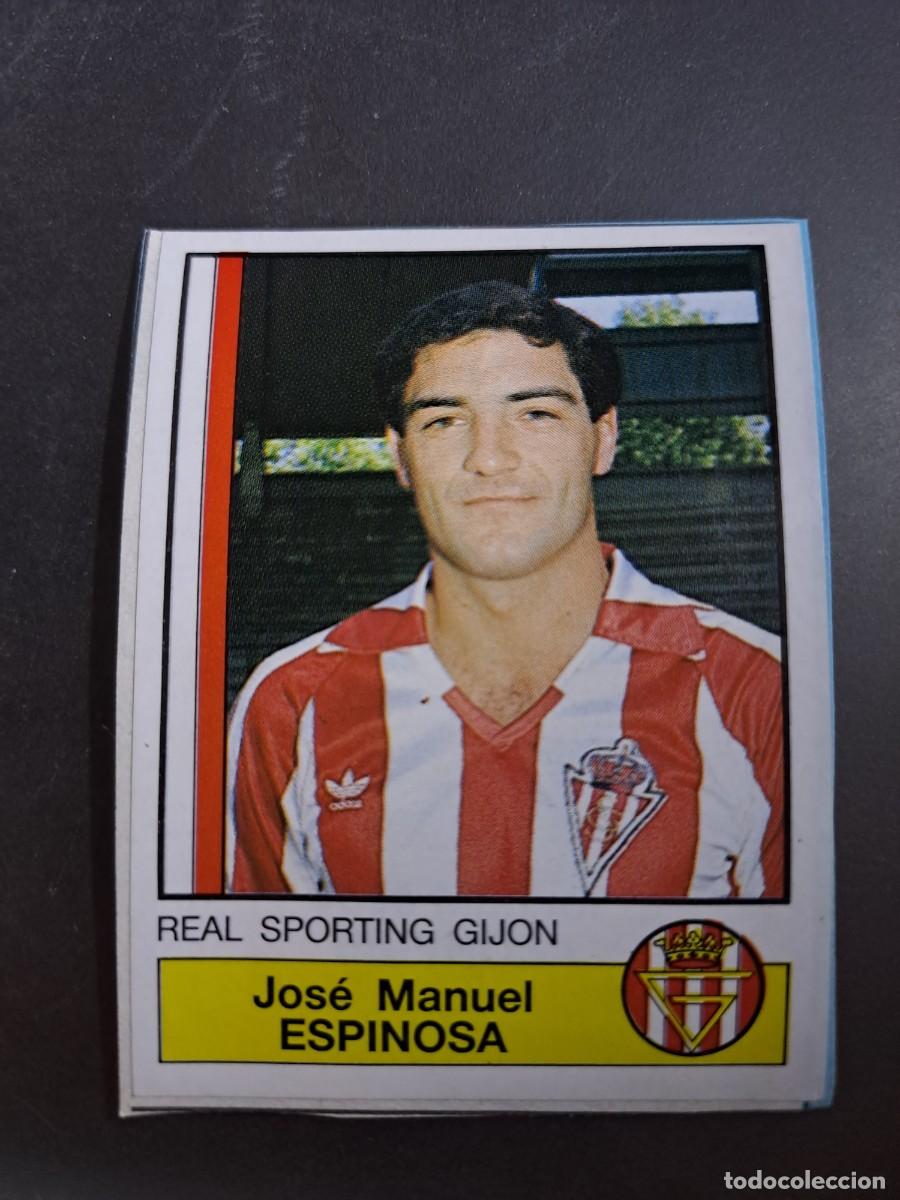 Fu&szlig;ball-Sticker: CROMO ESPINOSA 292 SPORTING DE GIJON FUTBOL 87 86 LIGA 1986 1987 PANINI RECUPERADO RECORTADO