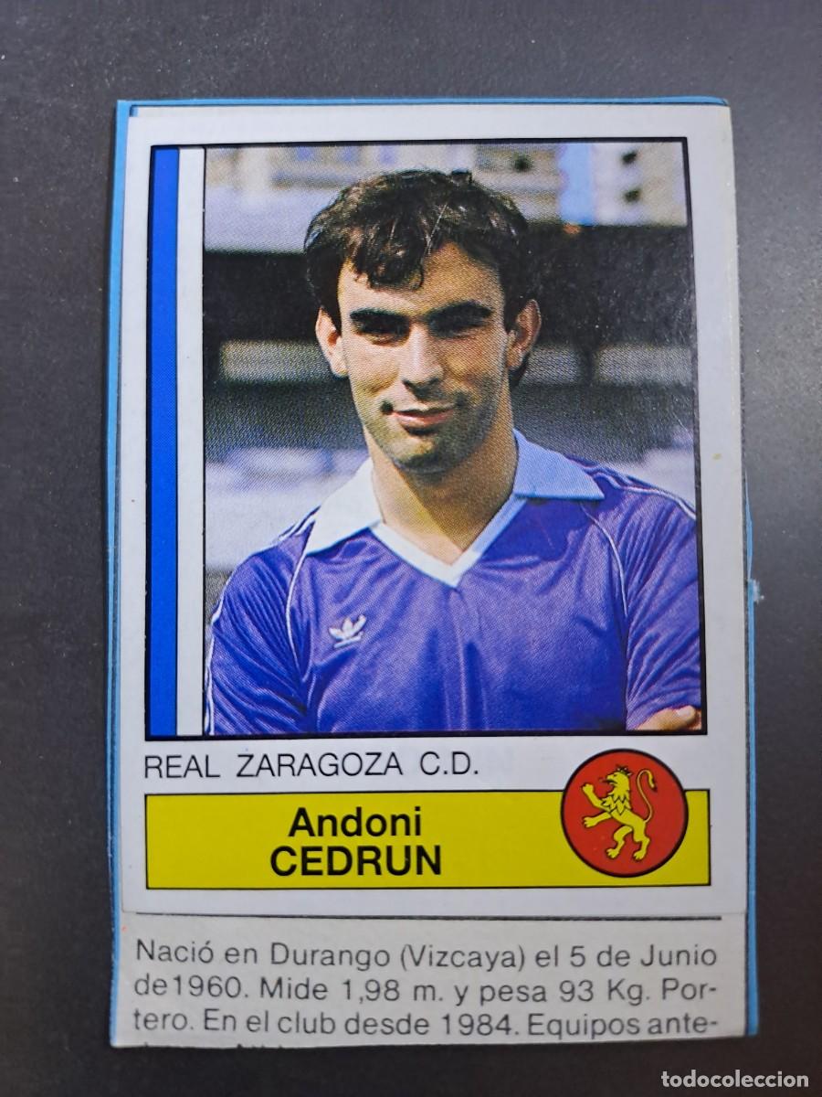 Fu&szlig;ball-Sticker: CROMO MOYA 382 VALLADOLID FUTBOL 87 CEDRUN 326 ZARAGOZA 1986 1987 PANINI RECUPERADO RECORTADO