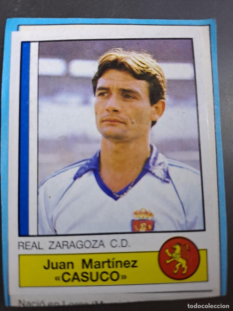 Figurine di Calcio: CROMO MINGUELA 315 VALLADOLID FUTBOL 87 CASUCO 327 ZARAGOZA 1986 1987 PANINI RECUPERADO RECORTADO