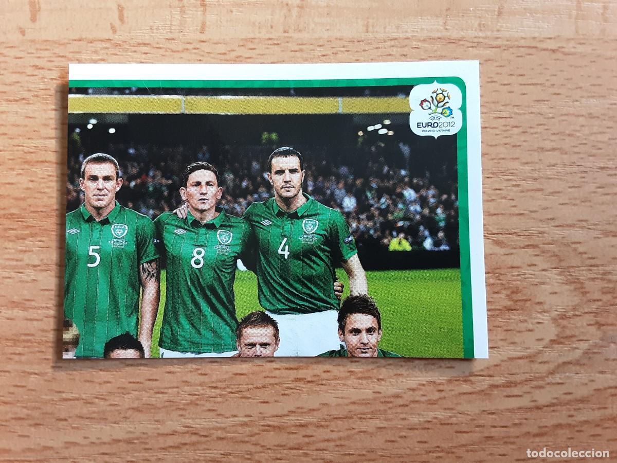 Football Stickers: CROMO FUTBOL EURO 2012 PANINI 342.ALINEACION-REPUBLICA DE IRLANDA-NUNCA PEGADO