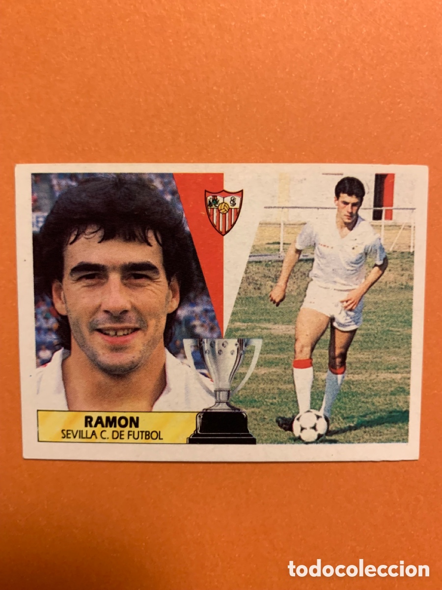 Fu&szlig;ball-Sticker: Ramon Sevilla 87 88. Liga Este 1987 1988. SIN PEGAR