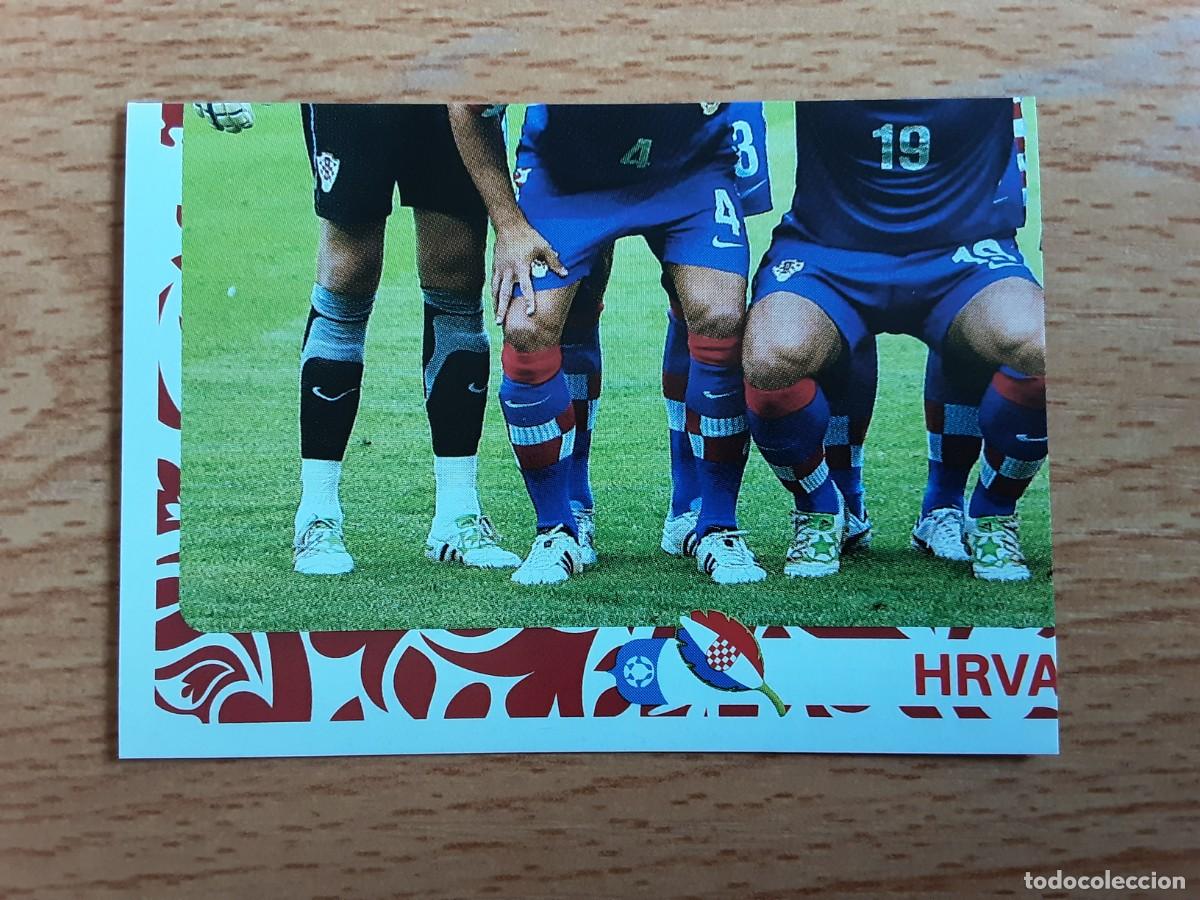 Football Stickers: CROMO FUTBOL EURO 2012 PANINI 372.ALINEACION-CROACIA-NUNCA PEGADO
