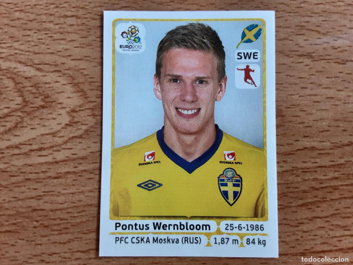 Football Stickers: CROMO FUTBOL EURO 2012 PANINI 445.WERNBLOOM-SUECIA-NUNCA PEGADO