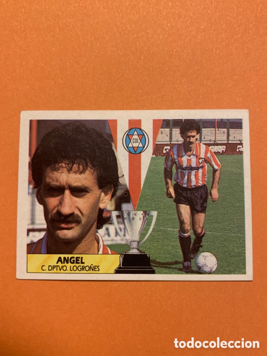 Football Stickers: Angel Logro&ntilde;es 87 88. Liga Este 1987 1988. SIN PEGAR