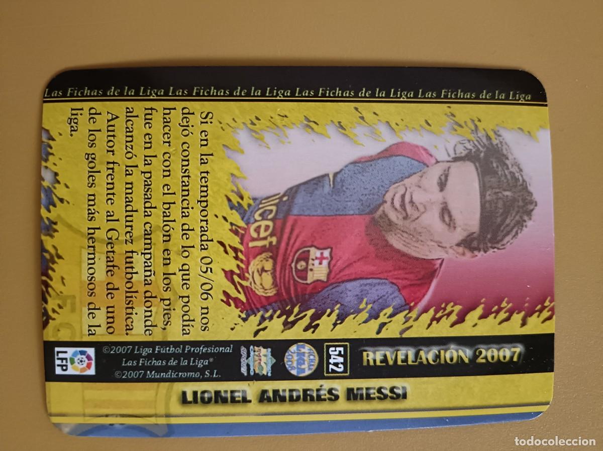 Cromos de f&uacute;tbol: messi 2007, revelacion - Foto 2