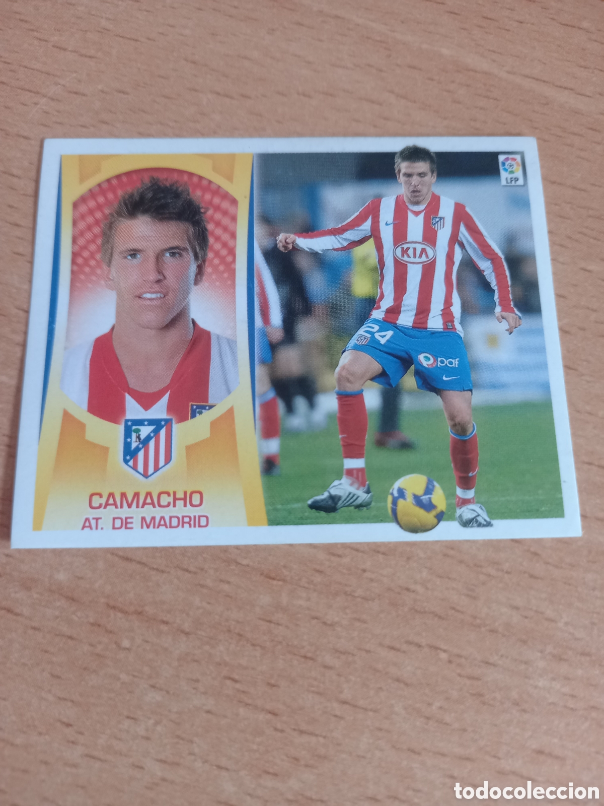 Fu&szlig;ball-Sticker: Camacho Atl&eacute;tico de Madrid liga 2009 2010 09 10 ediciones este