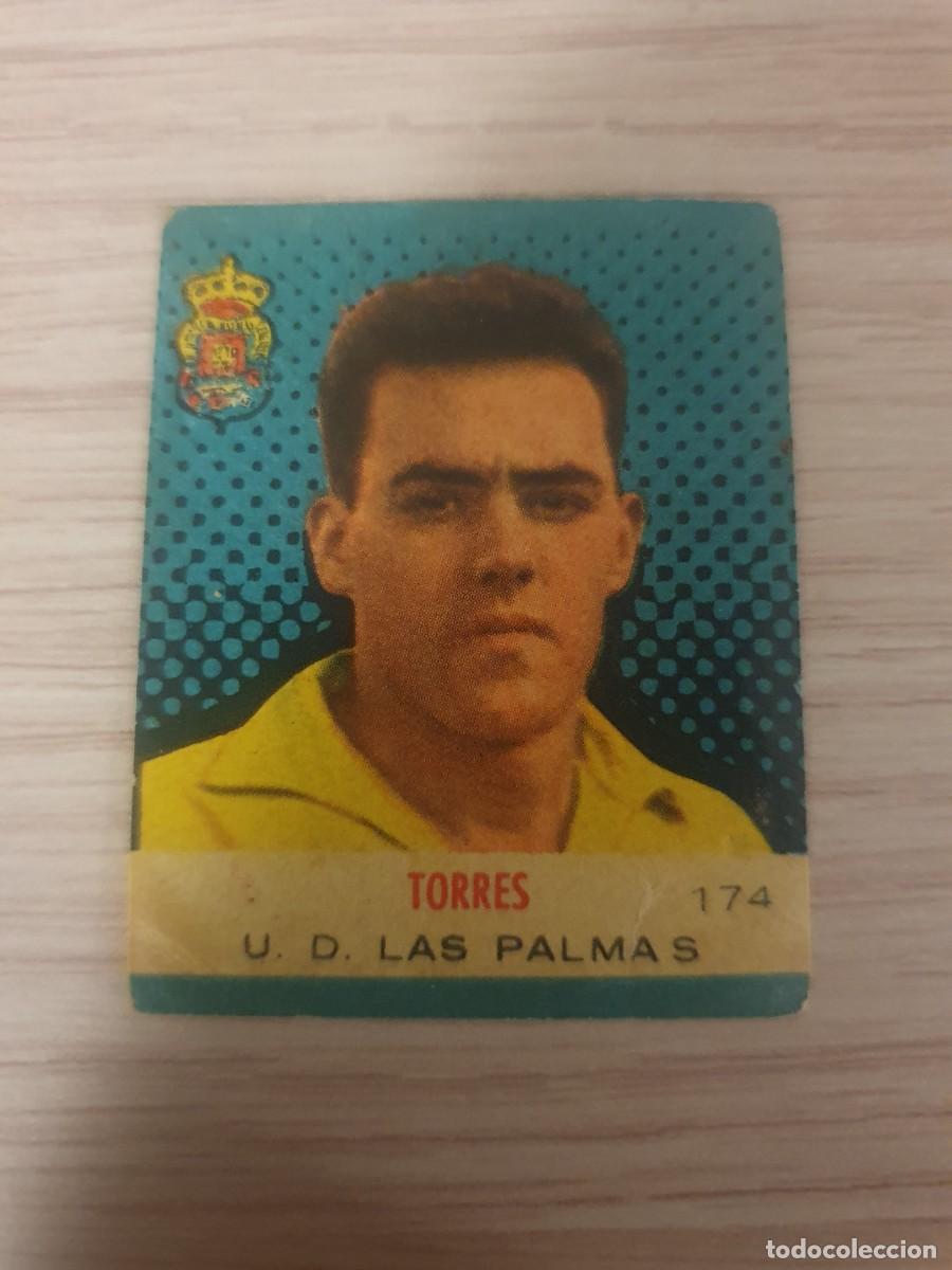Fu&szlig;ball-Sticker: Cromo futbol - colecci&oacute;n bruguera 1957- 1958 U.D. LAS PALMAS N&ordm; 174 JUGADOR TORRES - NUNCA PEGADO