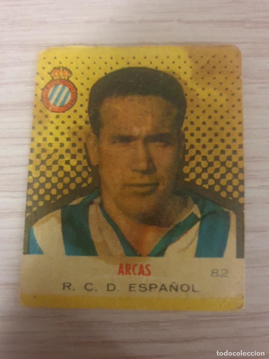 Figurine di Calcio: CROMO FUTBOL - 1957 1958 - 57 58 - N&ordm; 82 - ARCAS - R.C.D. ESPA&Ntilde;OL - BRUGUERA -
