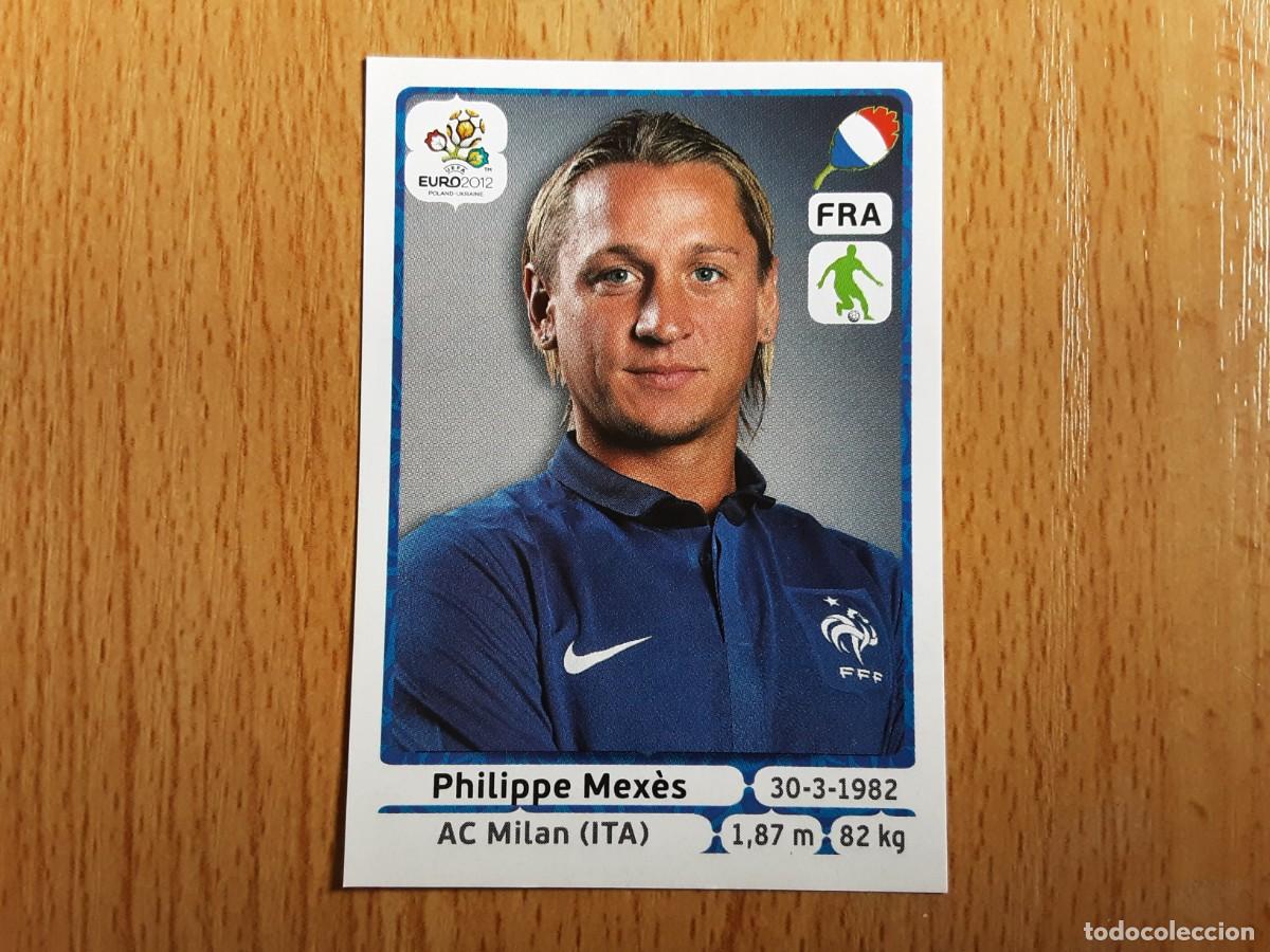 Football Stickers: CROMO FUTBOL EURO 2012 PANINI 466.MEXES-FRANCIA-NUNCA PEGADO