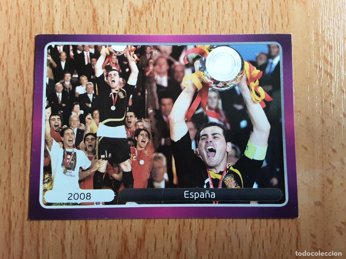 Football Stickers: CROMO FUTBOL EURO 2012 PANINI 538.CAMPEON EURO 2008 ESPA&Ntilde;A-NUNCA PEGADO