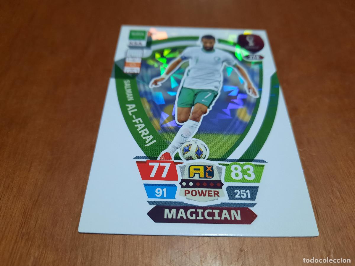 Cromos de f&uacute;tbol: 374 AL-FARAJ. MAGICIAN. ADRENALYN XL. FIFA WORD CUP 2022. QUATAR. PANINI. CARTA. CROMO. COMO NUEVA