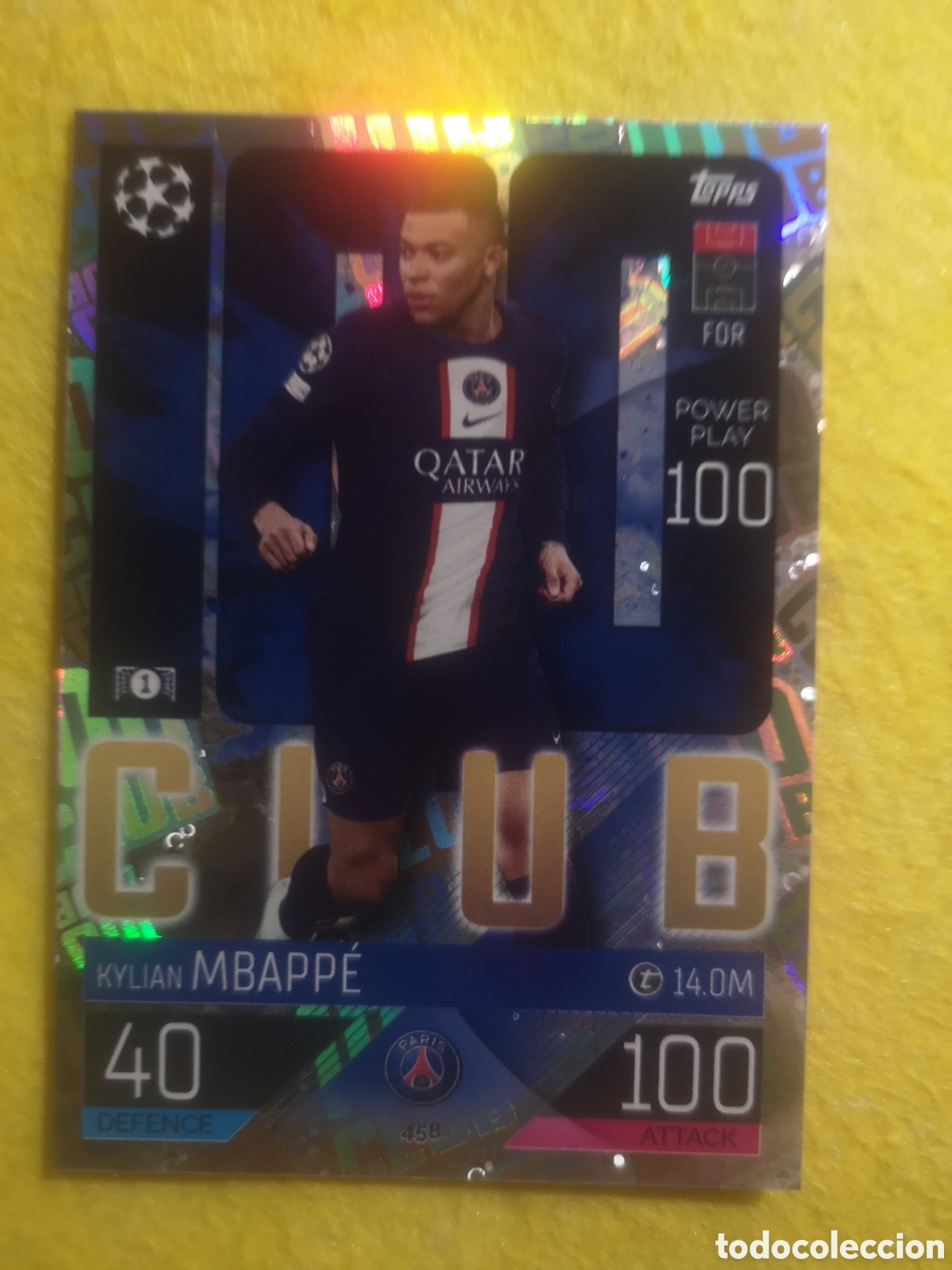 Cromos de f&uacute;tbol: MATCH ATTAX 2022 - 2023 - CHAMPIONS - MBAPPE 100 CLUB