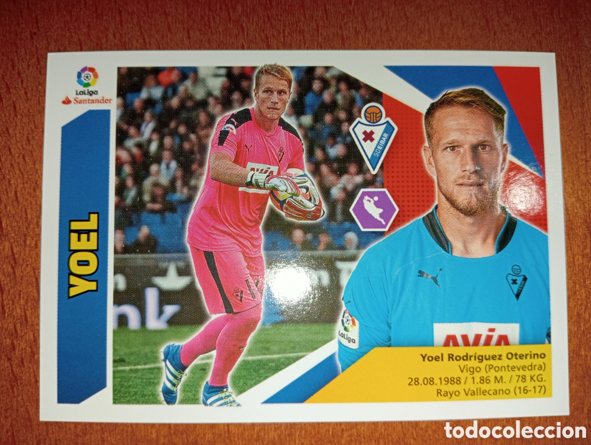 Cromos de f&uacute;tbol: Yoel n&deg;2 liga este 17/18 Eibar - Foto 1