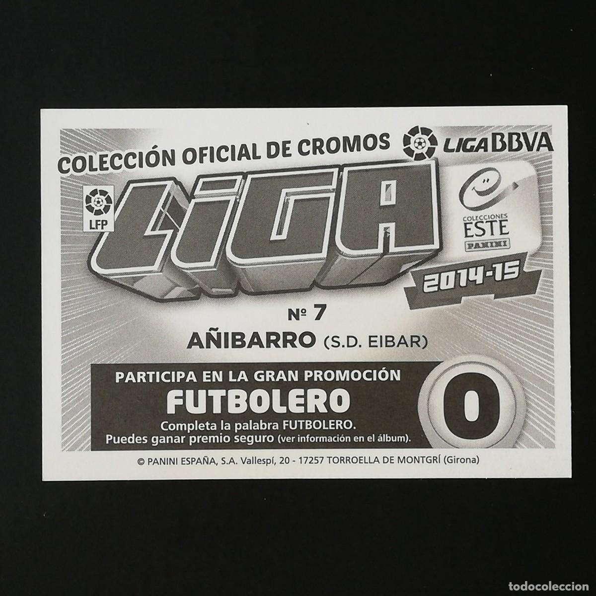 Cromos de f&uacute;tbol: #217 7 A&Ntilde;IBARRO - SD EIBAR EDICIONES ESTE 2014 2015 14 15 - Foto 2