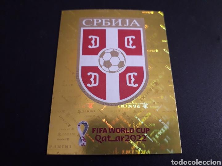 Cromos de Futebol: ESCUDO SERBIA N&deg; 2 COPA MUNDIAL DE F&Uacute;TBOL QATAR 2022 22 PANINI SIN PEGAR PEDIDO M&Iacute;NIMO 3&euro;