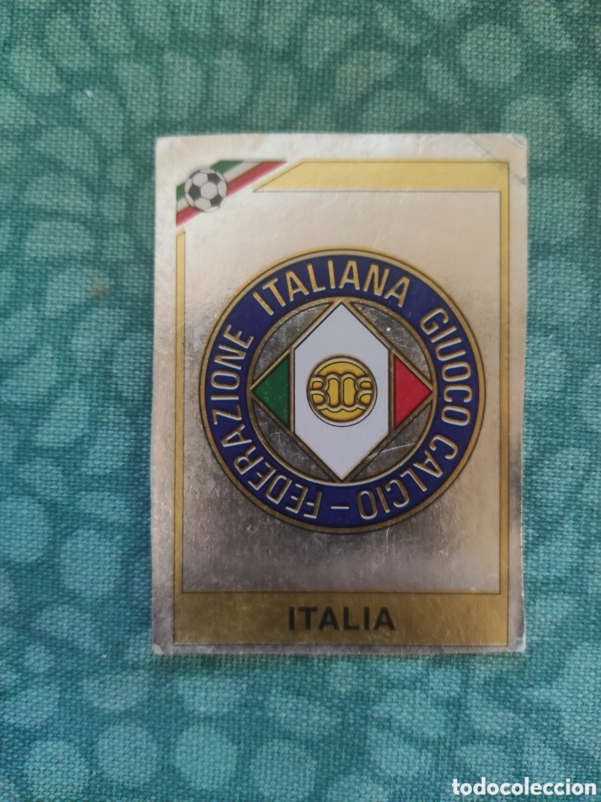 Football Stickers: 36 PANINI MEXICO 86 ESCUDO ITALIA - ITALIA MUNDIAL 1986 CROMO RECORTADO RECUPERADO