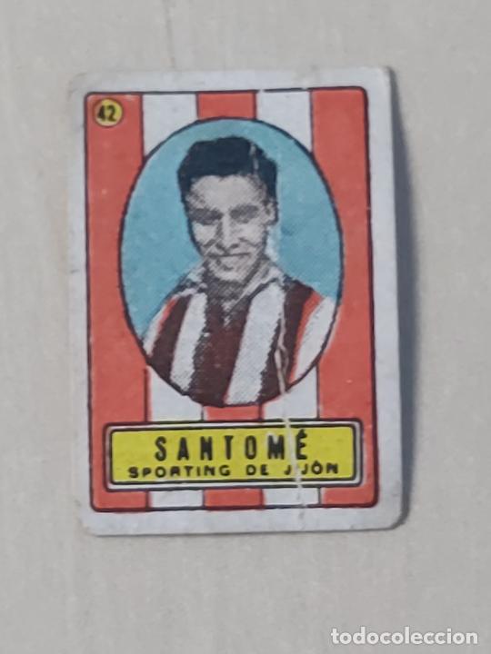 Cromos de F&uacute;tbol: CROMO N&ordm; 42 SANTOME - SPORTING GIJON - LOS CIEN ASES DEL FUTBOL ESPA&Ntilde;OL PRODUCTOS KARALAZ