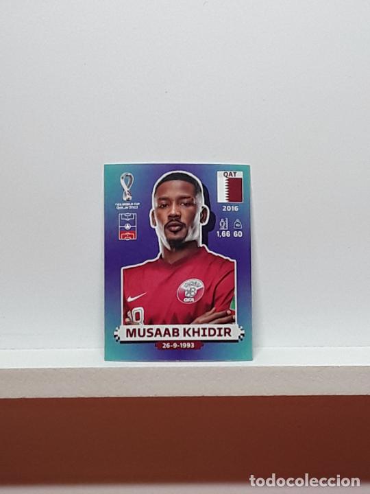 Cromos de f&uacute;tbol: MUNDIAL 2022 WORLD CUP QATAR ALBUM PANINI LIGA N QAT8 QAT 8 QATAR MUSSAB KHIDIR