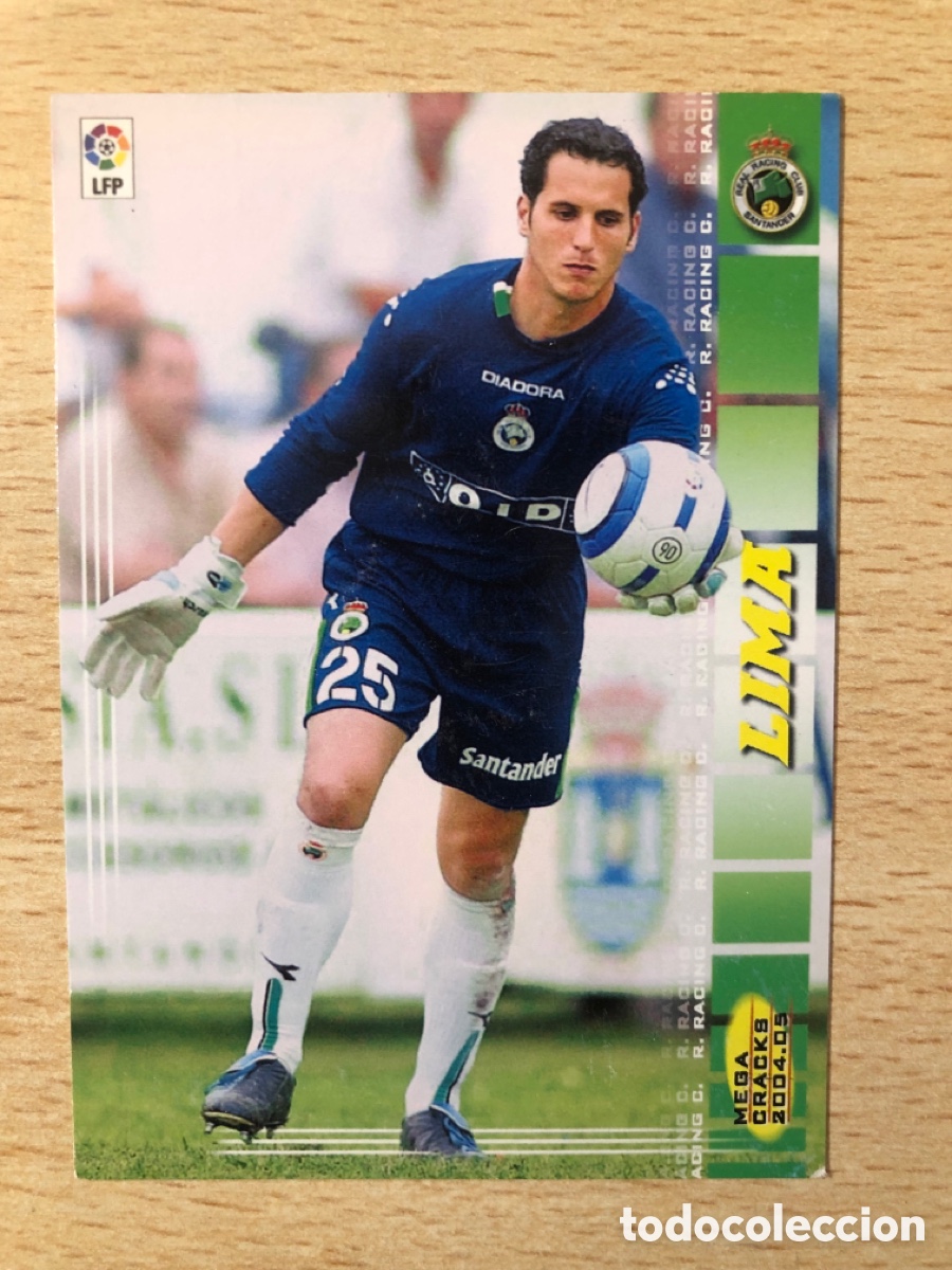 Football Stickers: # 489 Lima Racing Santander nuevo fichaje Megacracks 2004-05 buen estado