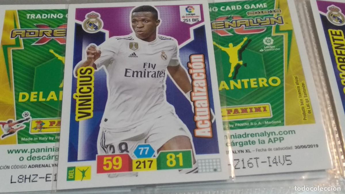 Cromos de f&uacute;tbol: ADRENALYN XL 2018 2019 PANINI N&ordm; 251 BIS VINICIUS ACTUALIZACI&Oacute;N -REAL MADRID CROMO LIGA 18 19