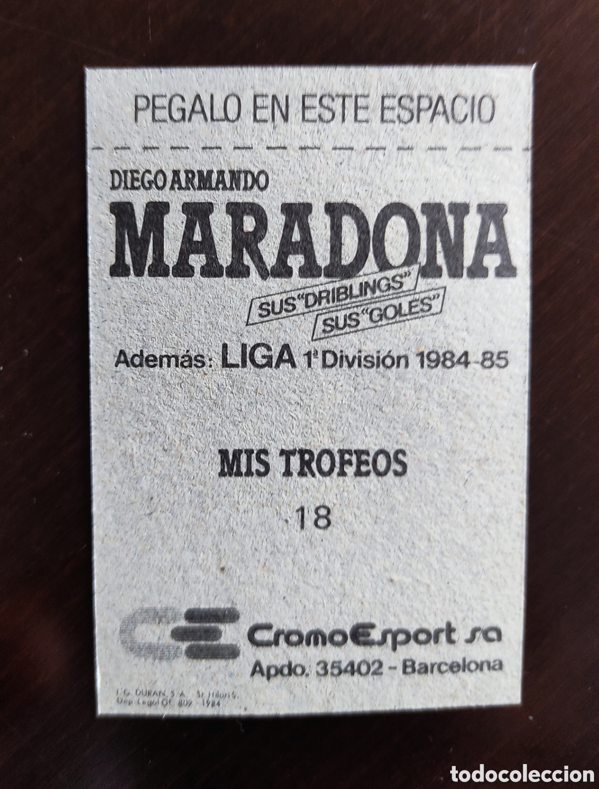 Cromos de f&uacute;tbol: Cromos de Maradona - Foto 4